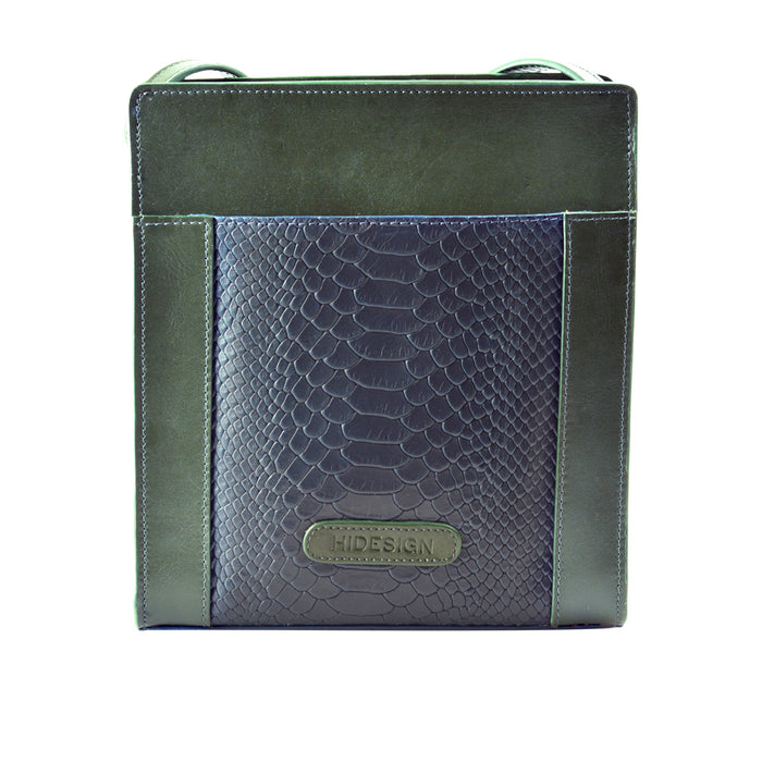 Ee Libra 03 Blue Leather Sling Bag