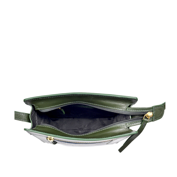 Ee Libra 03 Blue Leather Sling Bag
