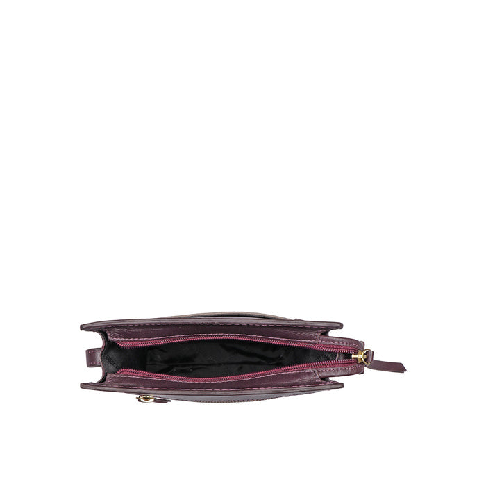 Ee Libra 03 Purple Leather Sling Bag