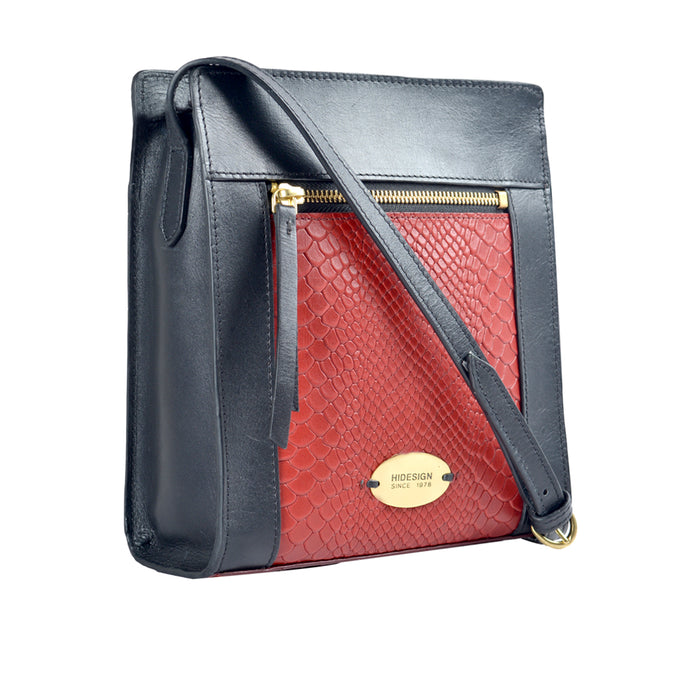 Ee Libra 03 Red Leather Sling Bag