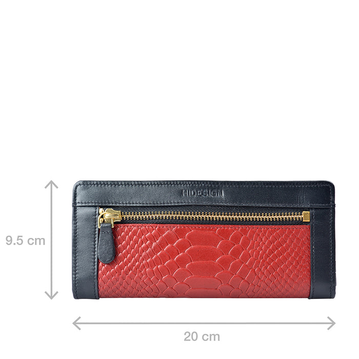Ee Libra W1  Red Leather Bi-Fold Wallet