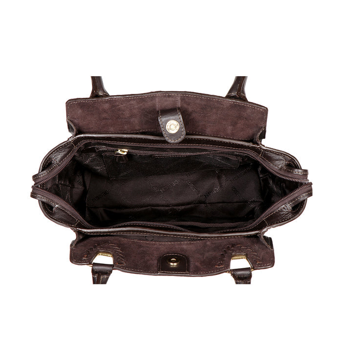 Ee Liya 01 Brown Leather Shoulder Bag