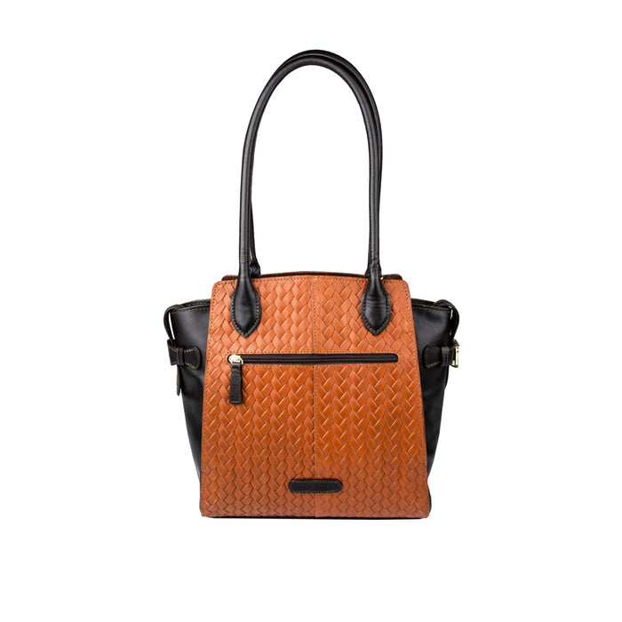Ee Liya 01 Tan Leather Shoulder Bag