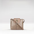 Ee Lyra Grey Leather Sling Bag