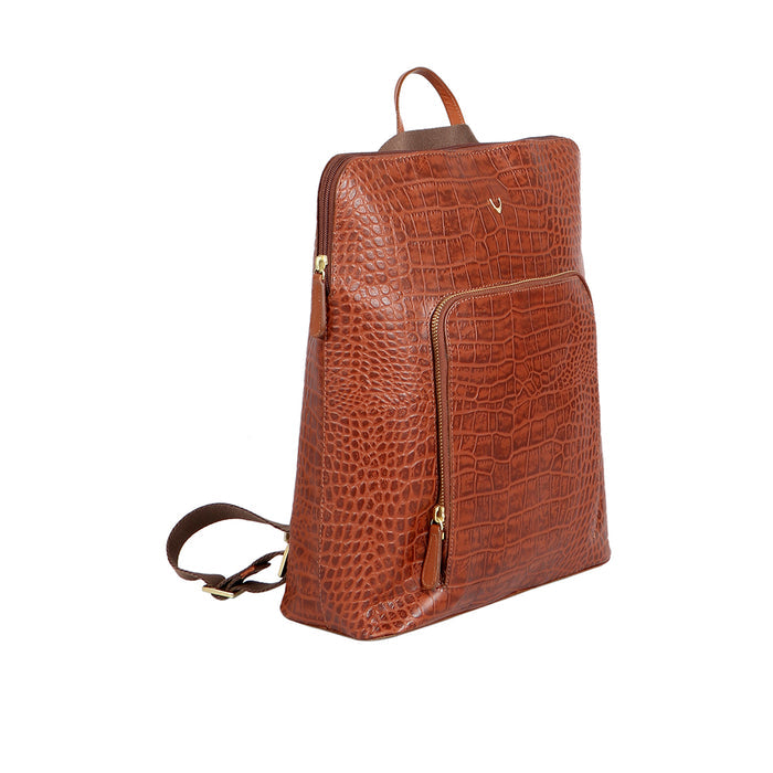 Ee Mae 01 Tan Leather Backpack