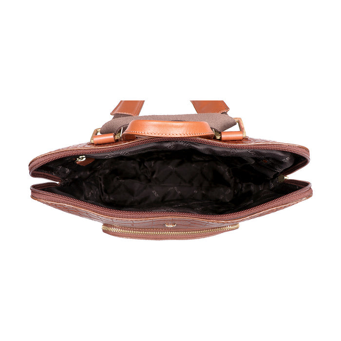 Ee Mae 01 Tan Leather Backpack