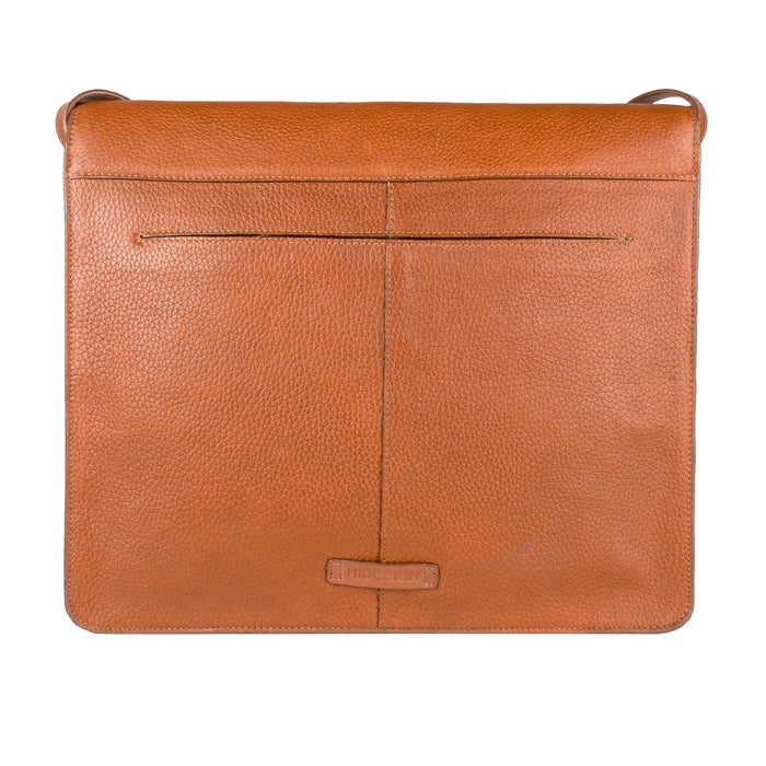 Ee Mars 01 Tan Leather Laptop Bag
