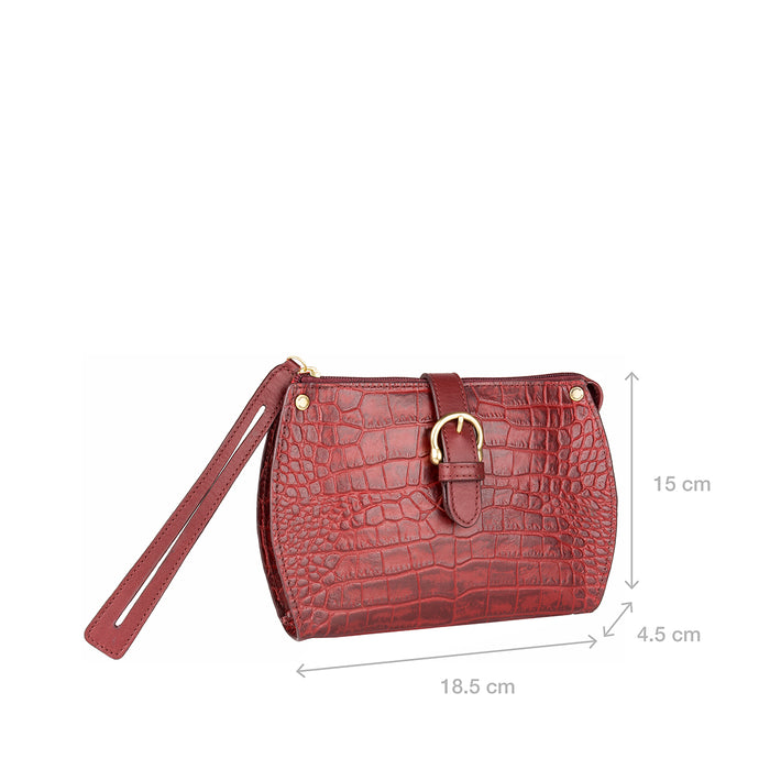 Ee Mercury W1  Red Leather Clutch Wallet