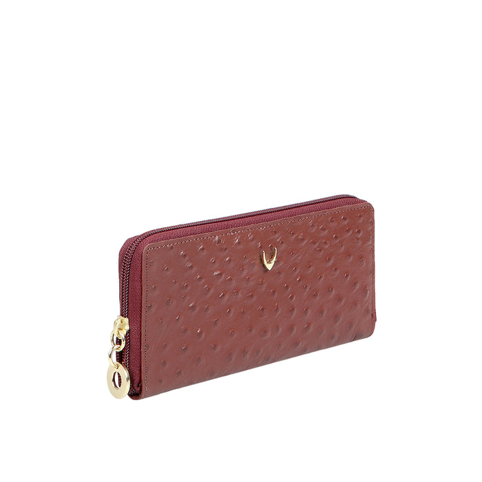 Ee Molokini W1 R Marsala Leather Zip Around Wallet