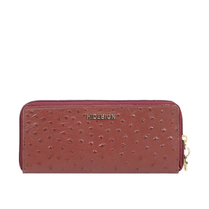 Ee Molokini W1 R Marsala Leather Zip Around Wallet