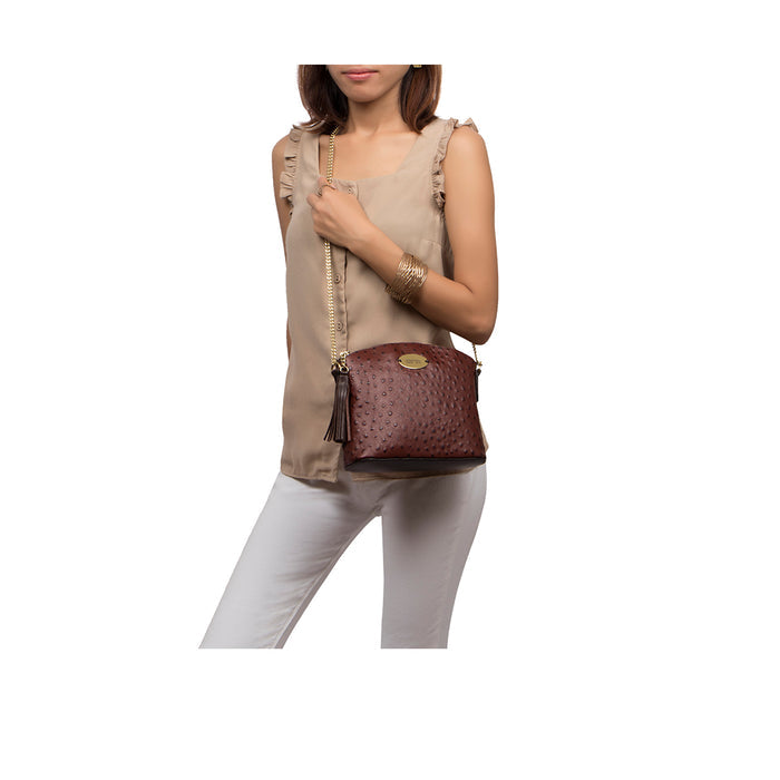 Ee Morocco 02 Marsala Leather Sling Bag