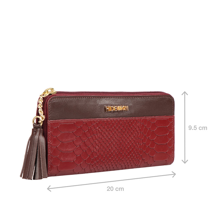 Ee Morocco W1  Marsala Leather Zip Around Wallet