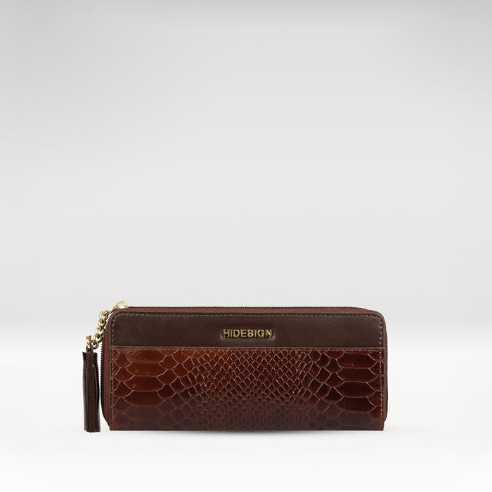 Ee Morocco W1  Tan Leather Zip Around Wallet