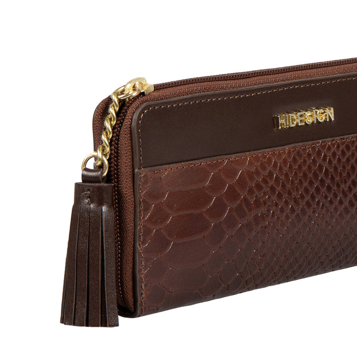 Ee Morocco W1  Tan Leather Zip Around Wallet
