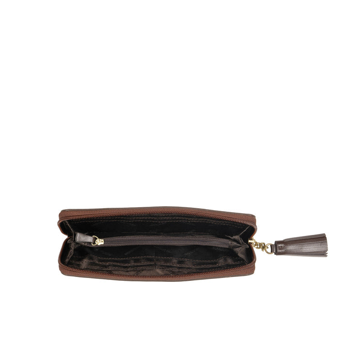 Ee Morocco W1  Tan Leather Zip Around Wallet