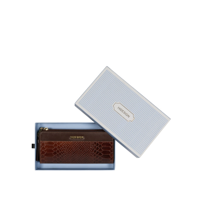 Ee Morocco W1  Tan Leather Zip Around Wallet