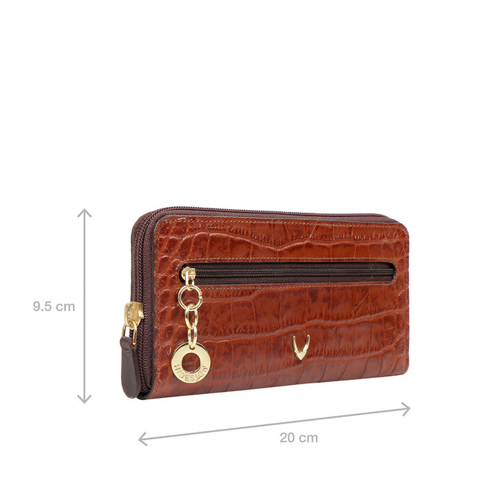 Ee Morocco W3  Tan Leather Zip Around Wallet