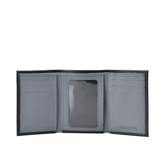 Ee Rigel W1  Black Leather Trifold Wallet
