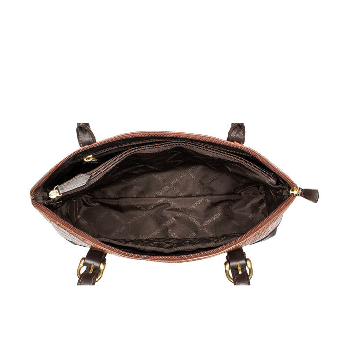 Ee Saturn 01 Tan Leather Tote Bag
