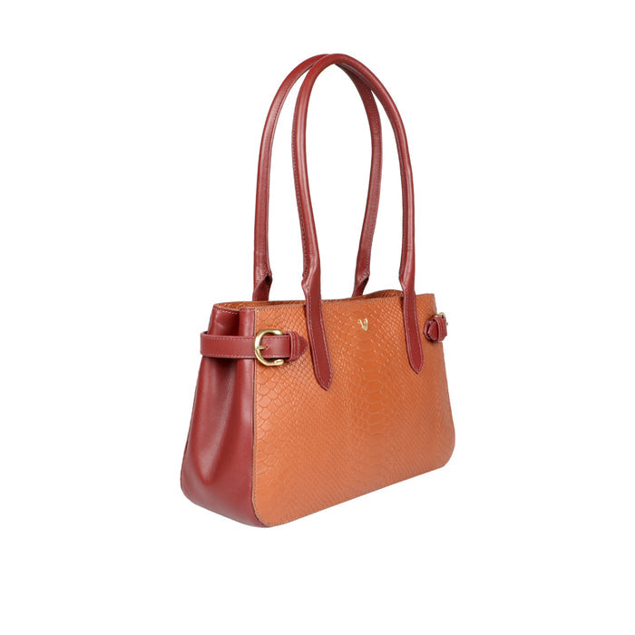 Ee Shanghai 02 Tan Leather Tote Bag
