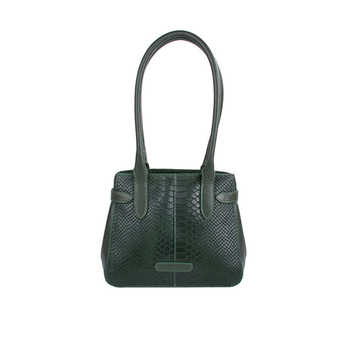 Ee Shanghai 03 Green Leather Shoulder Bag