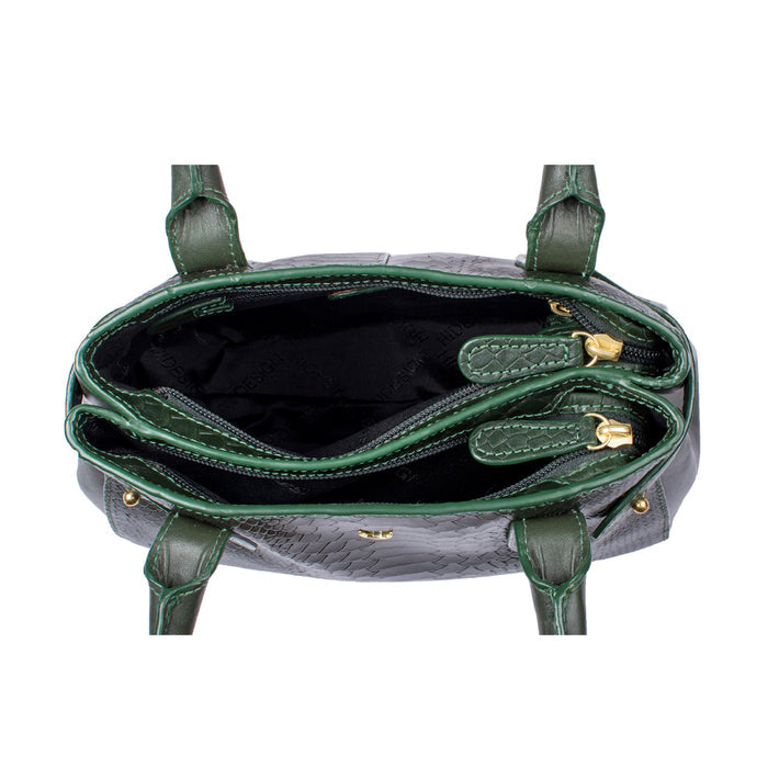 Ee Shanghai 03 Green Leather Shoulder Bag
