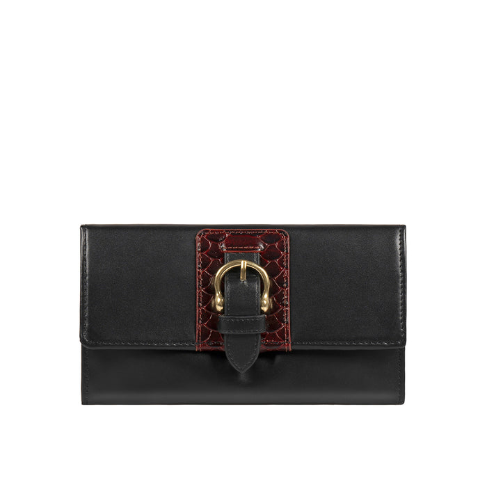 Ee Shanghai W1 Black Leather Clutch Wallet