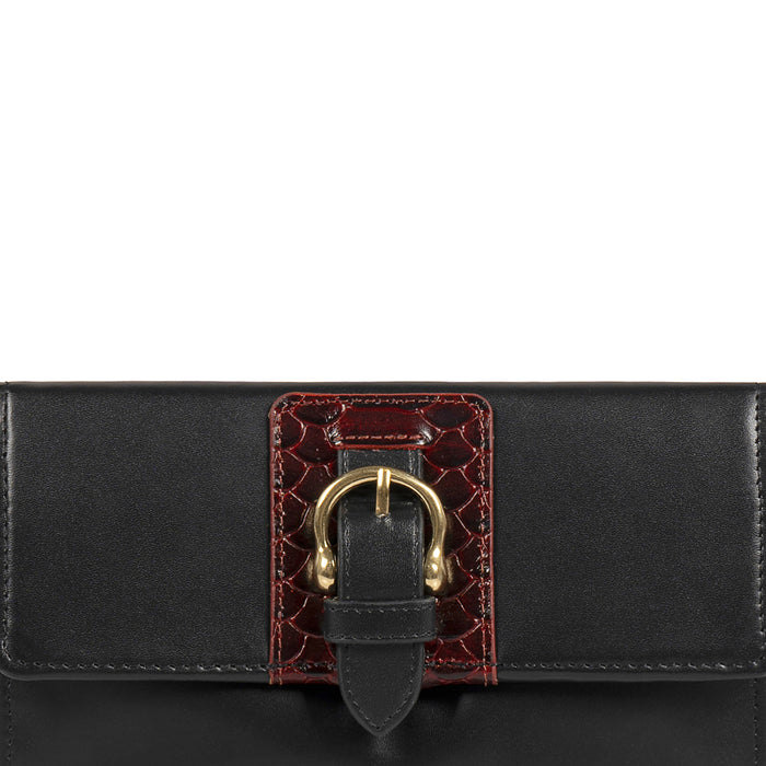 Ee Shanghai W1 Black Leather Clutch Wallet