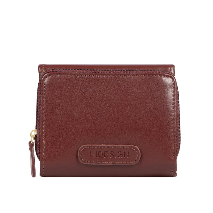 Ee Shanghai W3 Marsala Leather Trifold Wallet