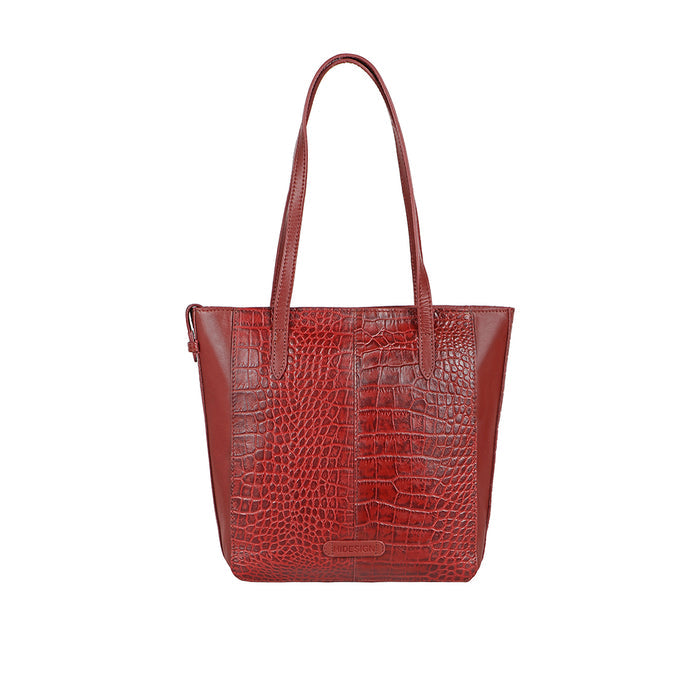Ee Shania 02 Marsala Leather Tote Bag