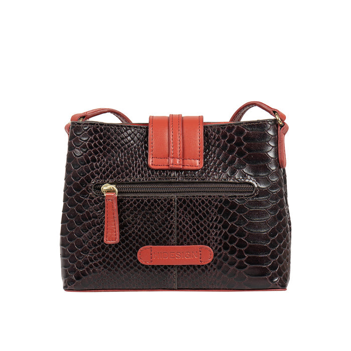 Ee Silvia 03 Violet Leather Sling Bag