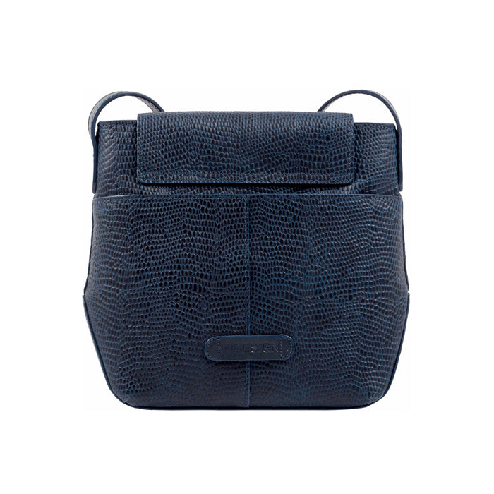 Ee Taurus 01 Blue Leather Sling Bag
