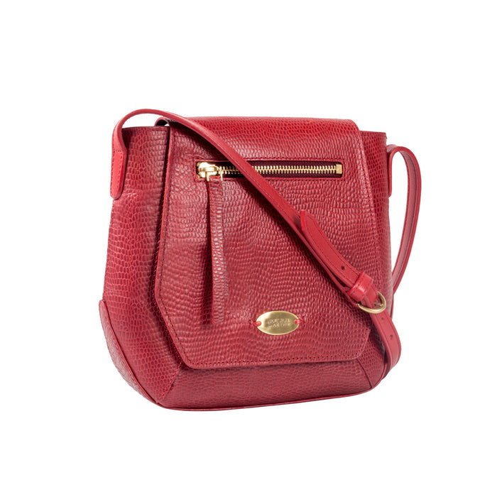 Ee Taurus 01 Red Leather Sling Bag