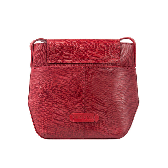 Ee Taurus 01 Red Leather Sling Bag