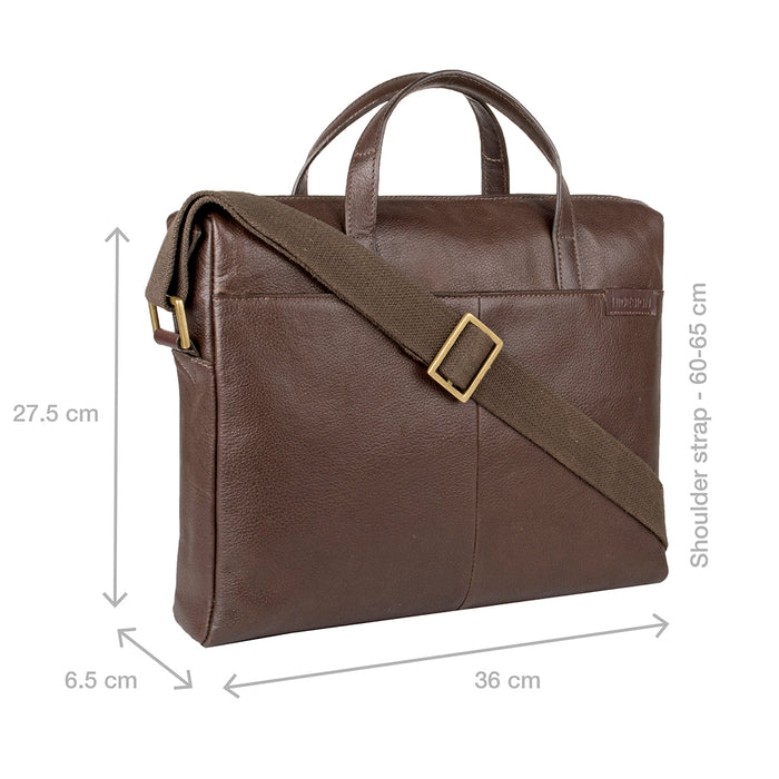 Ee Uranus 01 Brown Leather  Briefcase