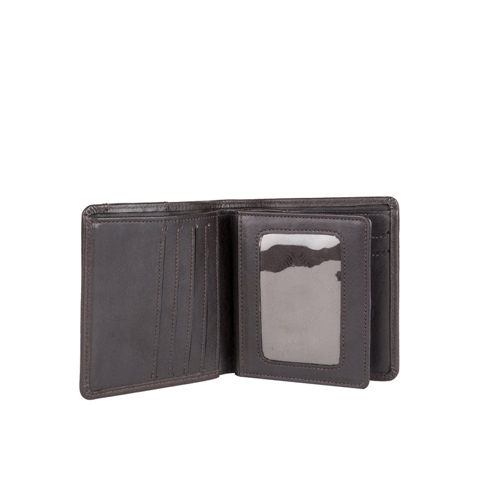 Ee Uranus W3  Brown Leather Bi-Fold Wallet