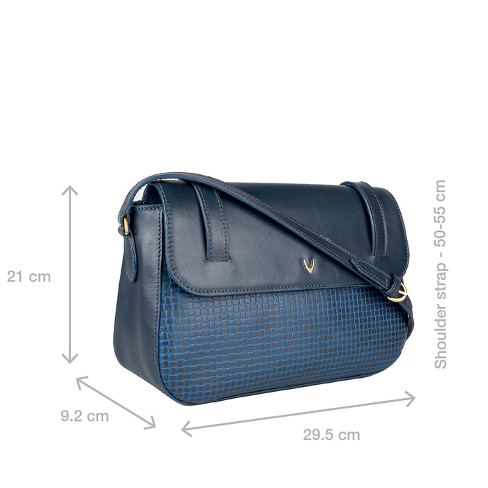 Ee Venus 01 Blue Leather Crossbody