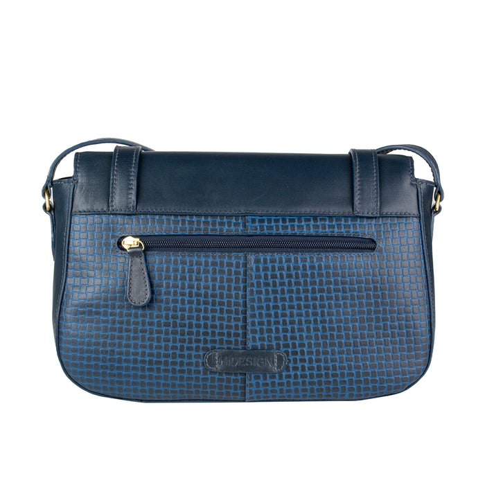 Ee Venus 01 Blue Leather Crossbody