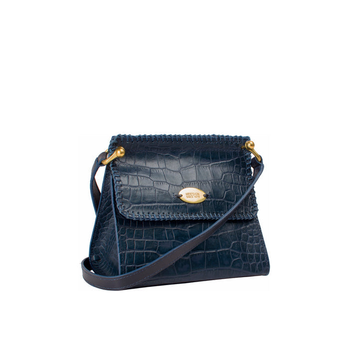 Ee Zoey Blue Leather Mini Bag