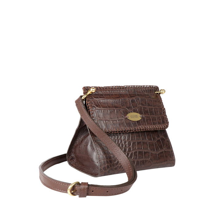 Ee Zoey Brown Leather Mini Bag