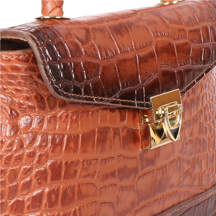 Epocca 03 Tan Leather Satchel