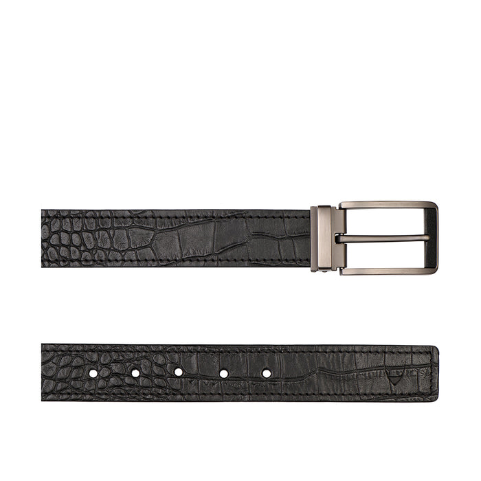 Eric Men's Black Non Reversible Leather Belt
