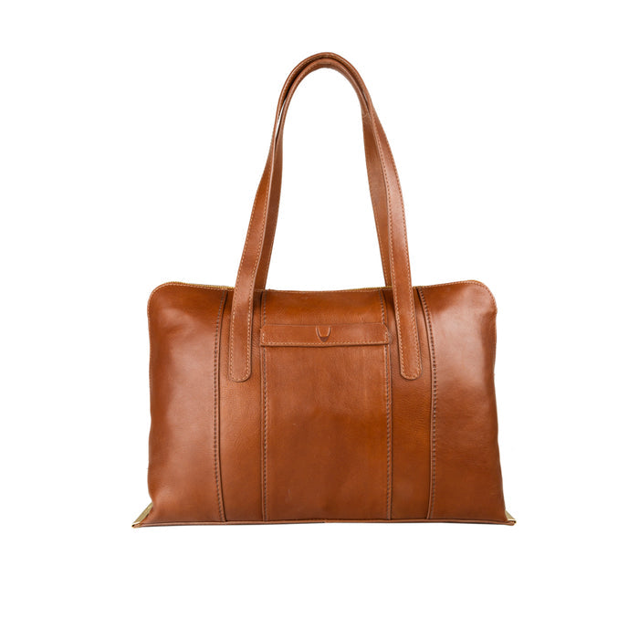 Ersa 01 Tan Leather Laptop Bag