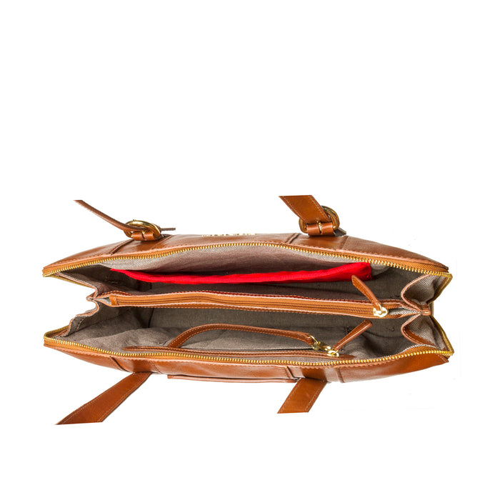 Ersa 01 Tan Leather Laptop Bag