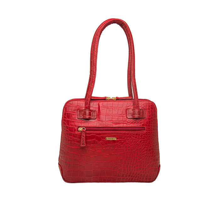 Estelle Small Red Leather Shoulder Bag