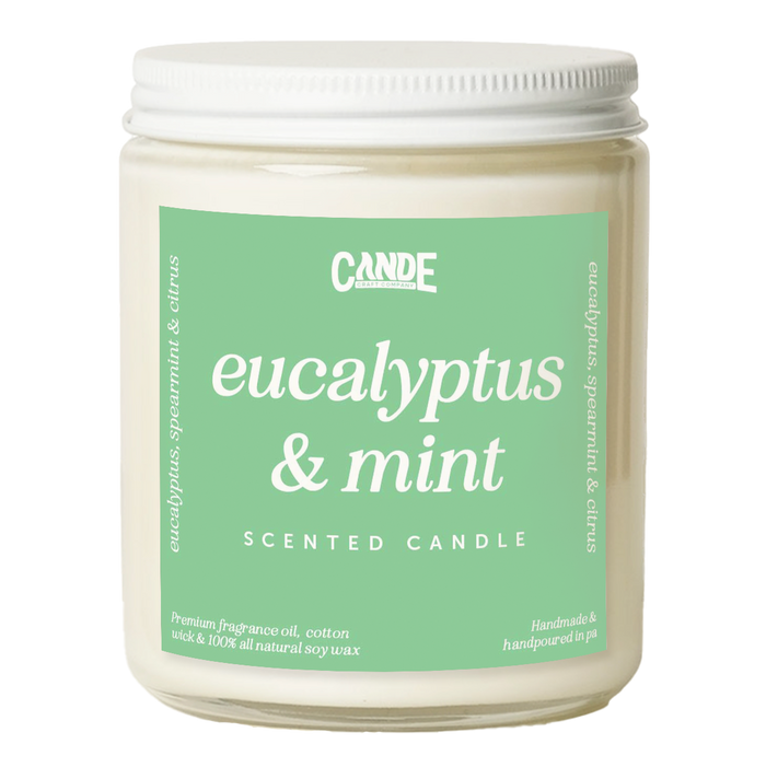 Eucalyptus & Mint Scented Candle