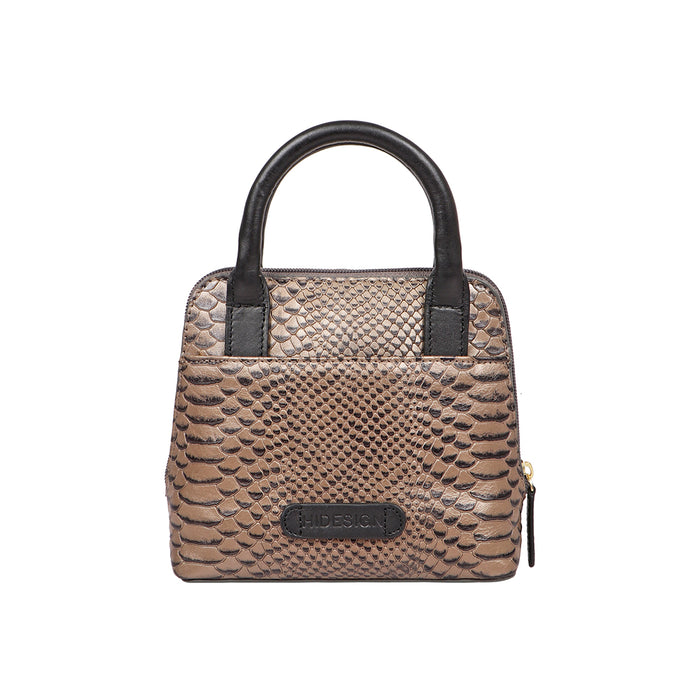 Fb Madre Grey Leather Mini Bag