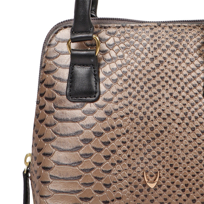 Fb Madre Grey Leather Mini Bag