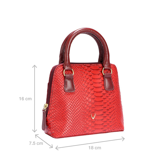 Fb Madre Red Leather Mini Bag