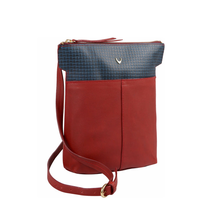 Fl Karly 01 Red Leather Sling Bag